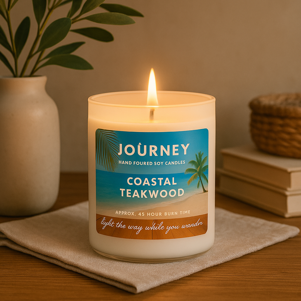 Coastal Teakwood Journey Soy Wax Candle