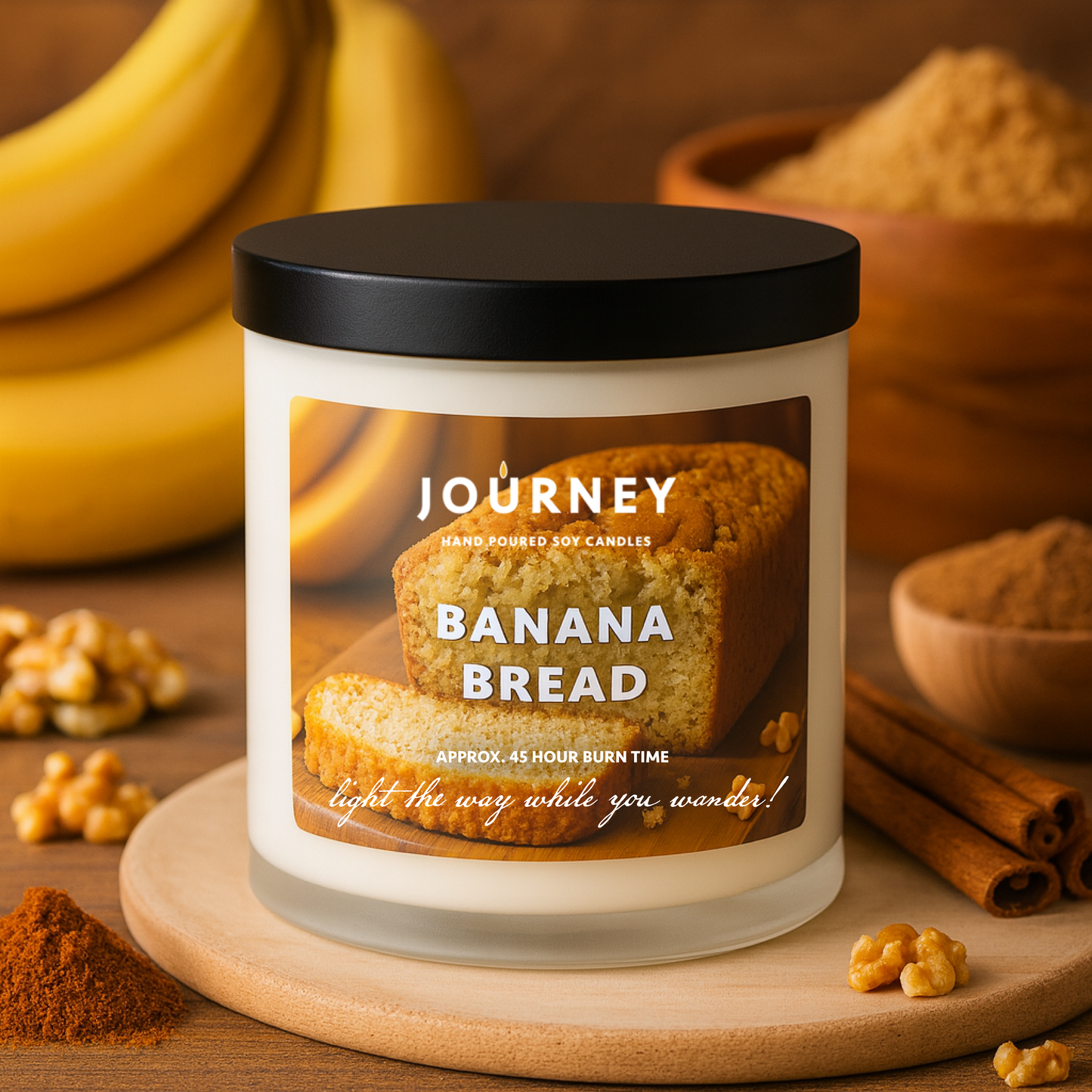 Banana Bread Journey Soy Candle